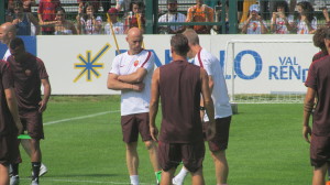 Francesco Totti e Darcy Norman (Foto Andrea Fagnano)